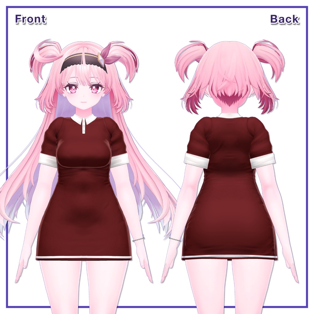 Short Sleeve Collar Dress for Selestia / 半袖襟ワンピース【セレスティア用】 (C15)