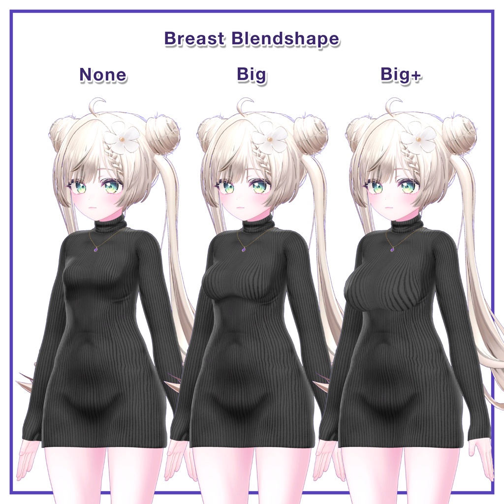 Turtleneck knit dress for Manuka / タートルネックニットワンピース【マヌカ用】 (C2)