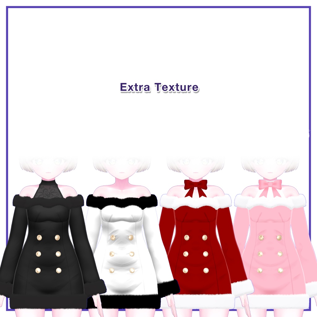 Winter Fur Dress for Manuka / ウィンターファーワンピース【マヌカ用】 (C6)