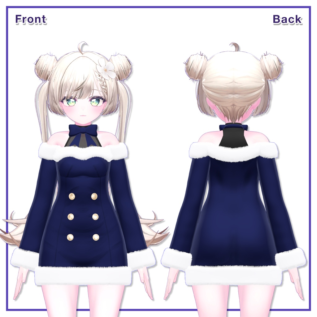 Winter Fur Dress for Manuka / ウィンターファーワンピース【マヌカ用】 (C6)