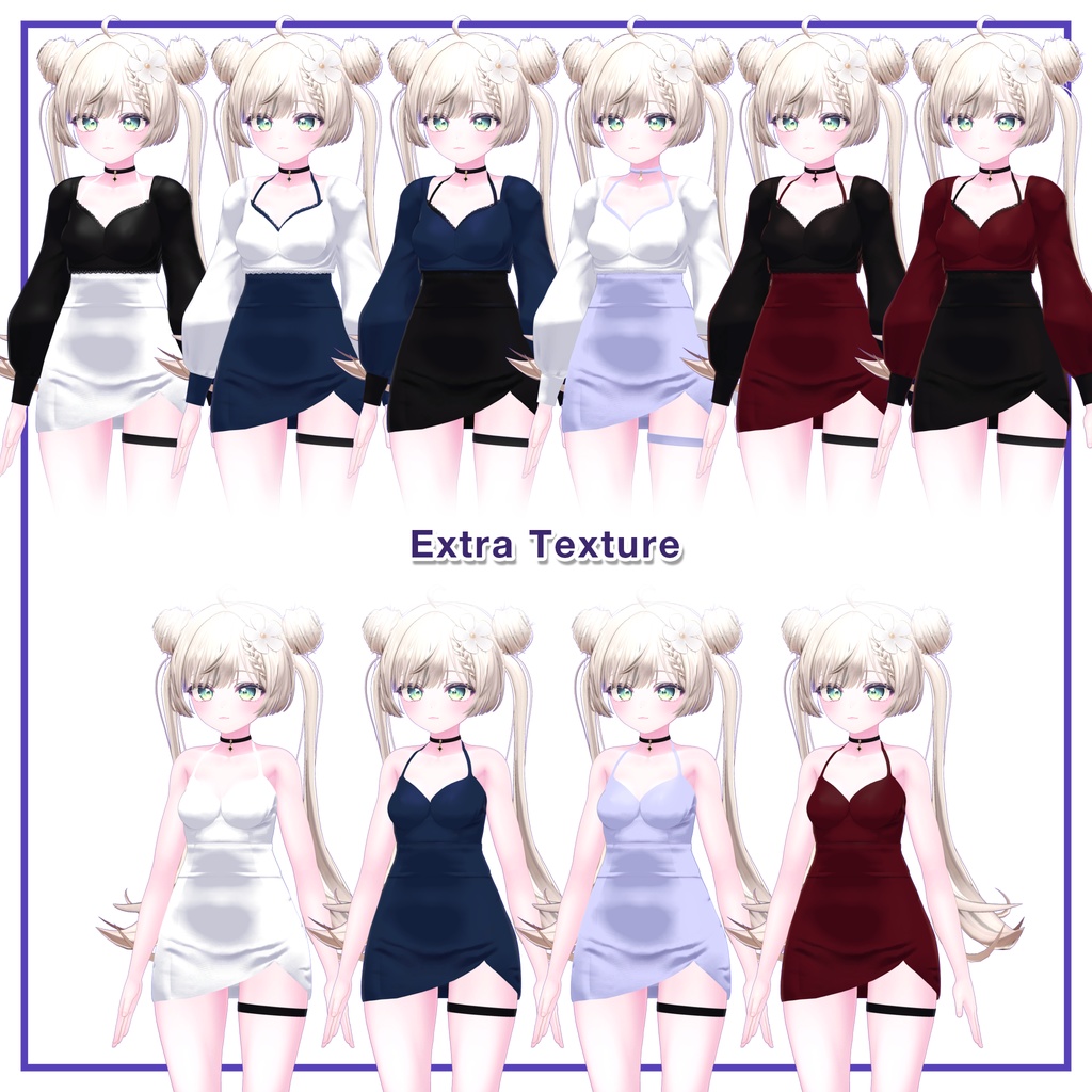 Puff sleeves & Tulip skirt for Manuka / パフスリーブ&チューリップスカート 【マヌカ用】 (C11)