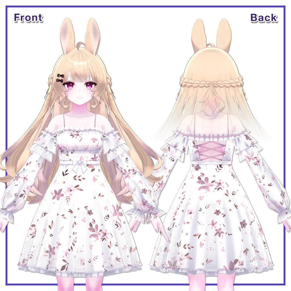 Summer Frill Dress for Lunalitt, Leefa / サマーフリルワンピース【ルーナリット,リーファ用】 (C14)