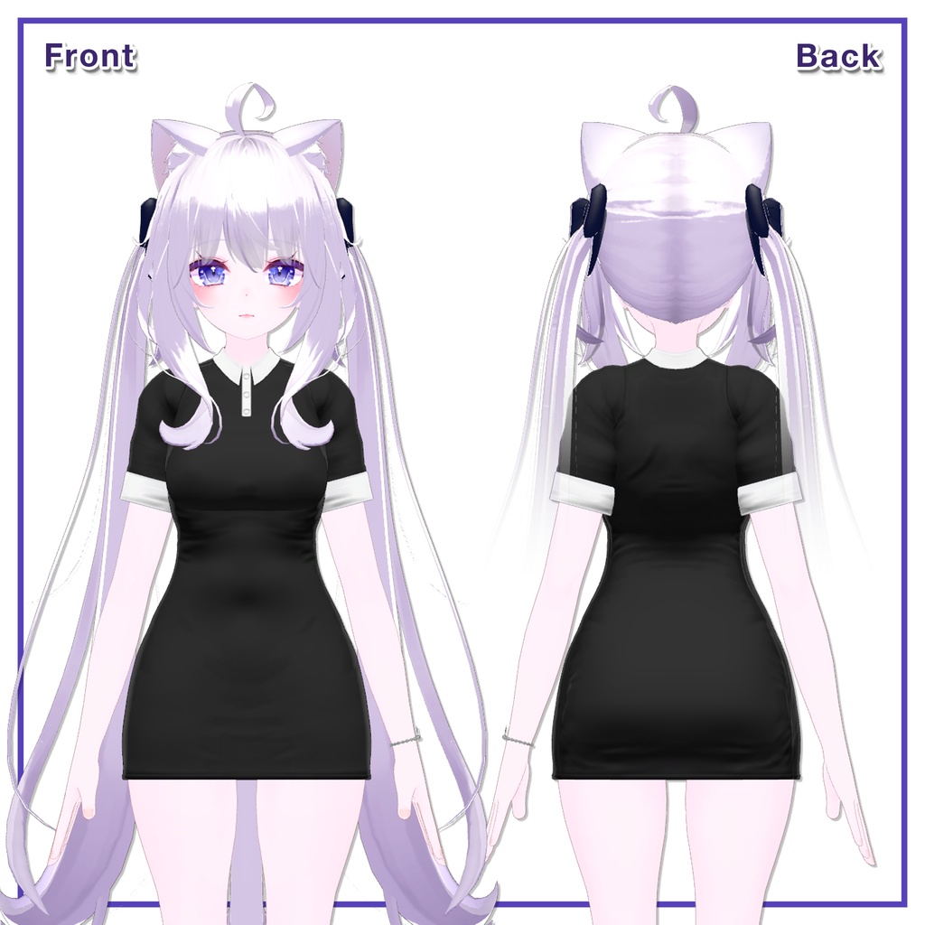 Short Sleeve Collar Dress for Maya / 半袖襟ワンピース【舞夜用】 (C15)