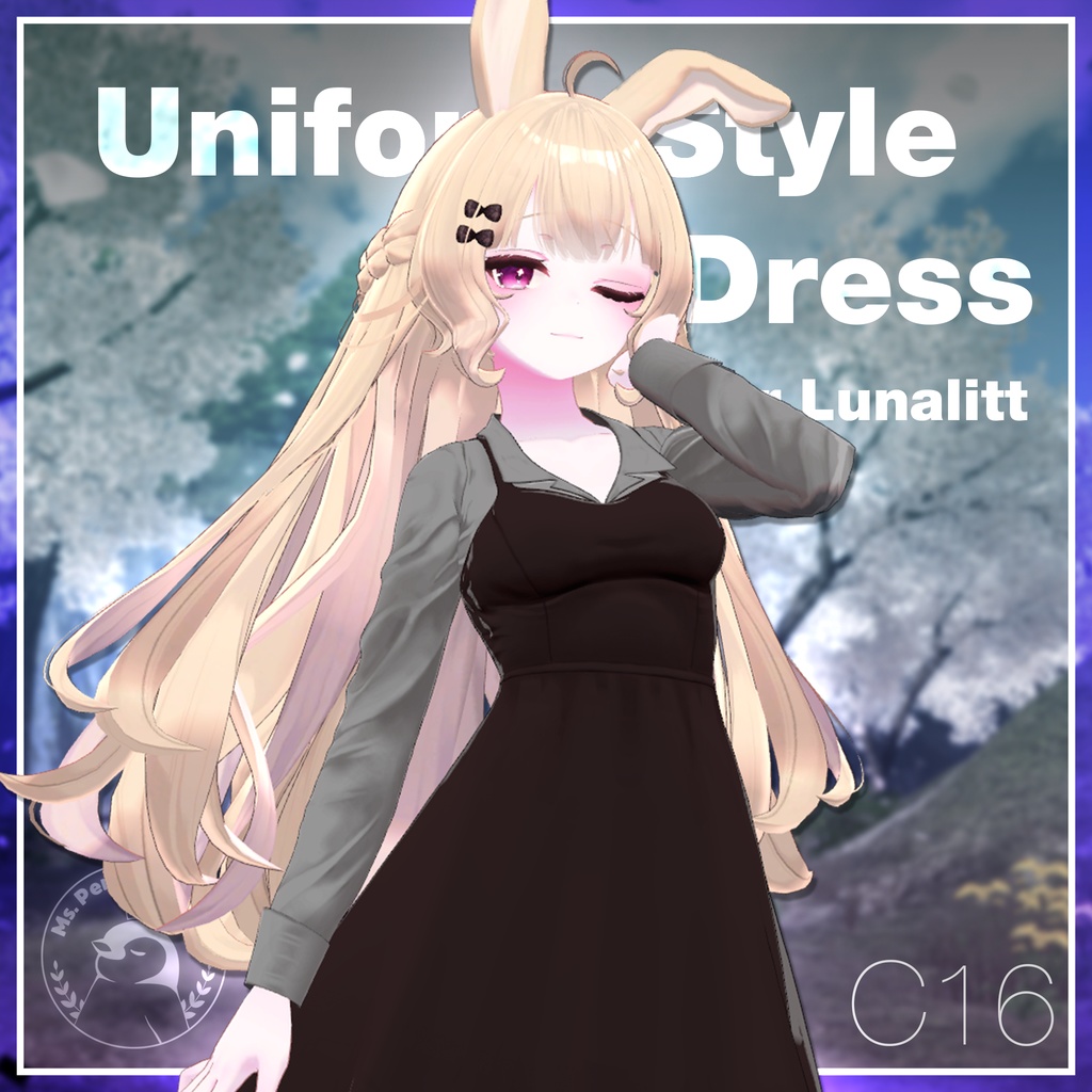 Uniform Style Dress for Lunalitt, Leefa / ユニホームスタイルワンピース【ルーナリット,リーファ用】 (C16)