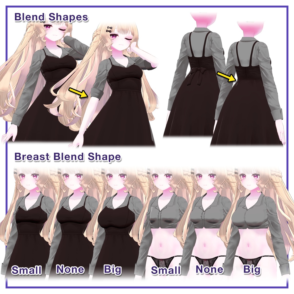 Uniform Style Dress for Lunalitt, Leefa / ユニホームスタイルワンピース【ルーナリット,リーファ用】 (C16)
