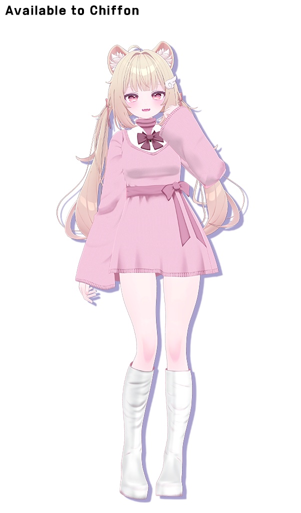 Ribbon knit dress for Lime,Chiffon / リボンニットワンピース【ライム用,シフォン用】 (C13)