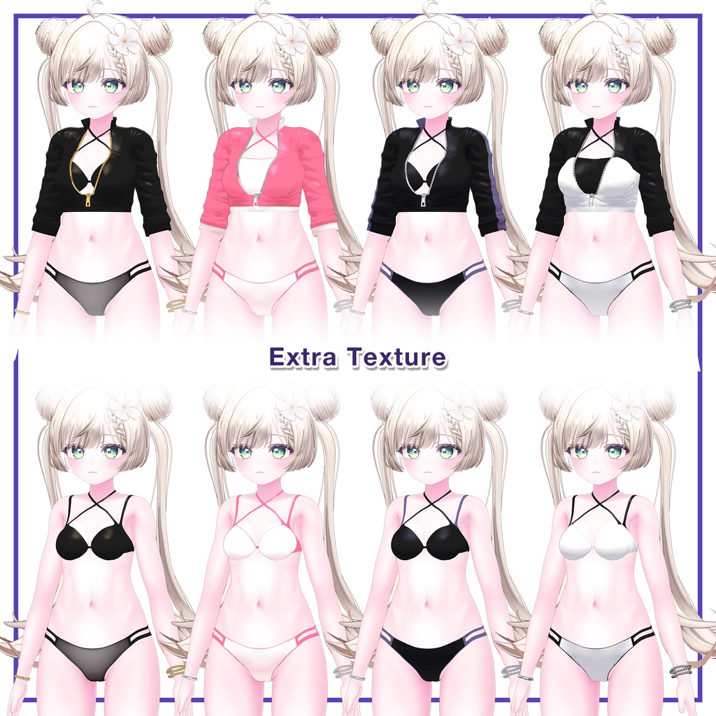 水着・ラッシュガード Kartoon Rashguard Bikini for Manuka / ラッシュガードビキニ 【マヌカ