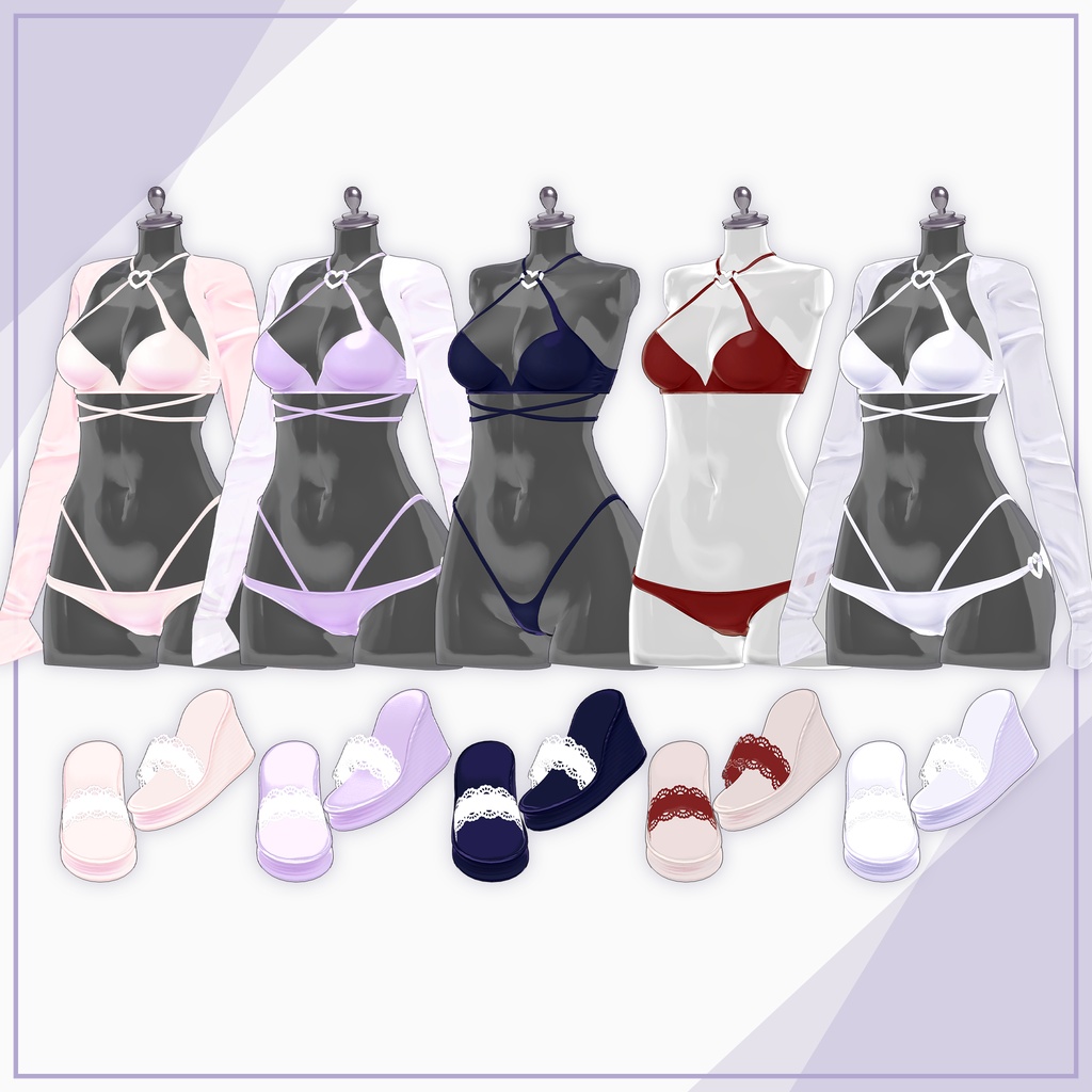 【8Avatars】Heart Symbol Bikini / ハートシンボルビキニ (C17)