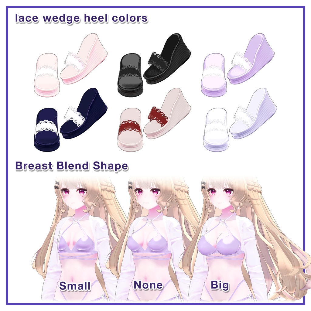 Heart Symbol Bikini for Lunalitt, Leefa / ハートシンボルビキニ【ルーナリット,リーファ用】 (C17)