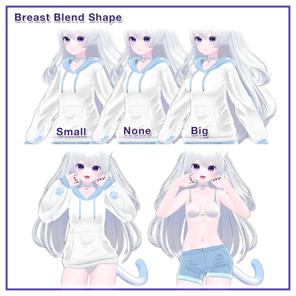 Roll up Shorts & Hoodie for Lime,Chiffon / ロールアップショーツ&パーカー 【ライム用,シフォン用】 (C18)