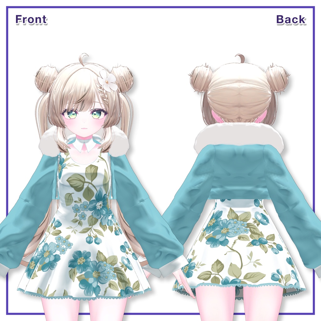 Fur Jacket & Short Dress for Manuka / ファージャケット&ショートワンピース 【マヌカ用】 (C9)