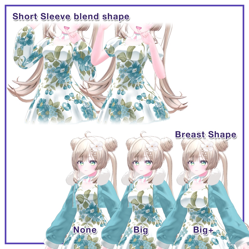 Fur Jacket & Short Dress for Manuka / ファージャケット&ショートワンピース 【マヌカ用】 (C9)