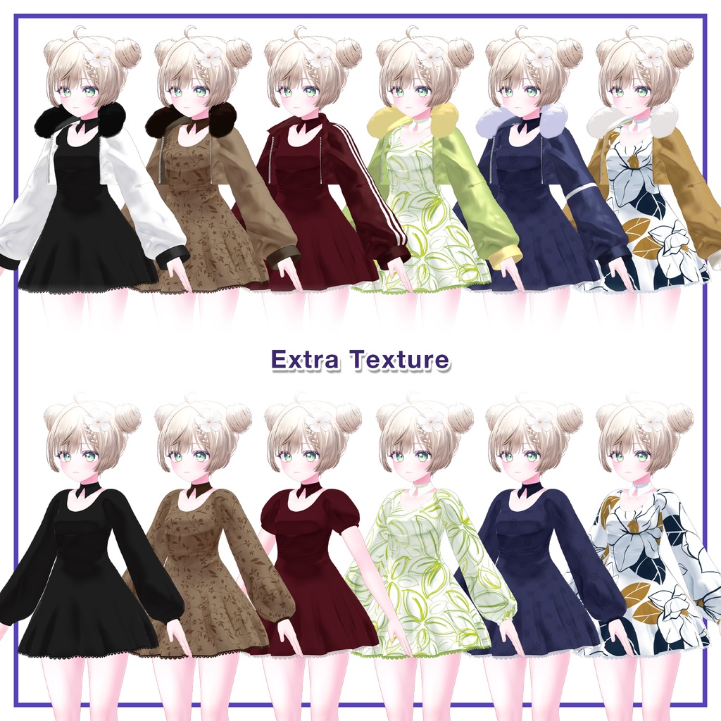 Fur Jacket & Short Dress for Manuka / ファージャケット&ショートワンピース 【マヌカ用】 (C9)