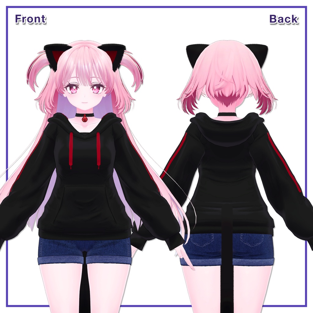 Roll up Shorts & Hoodie for Selestia / ロールアップショーツ&パーカー 【セレスティア用】 (C18)