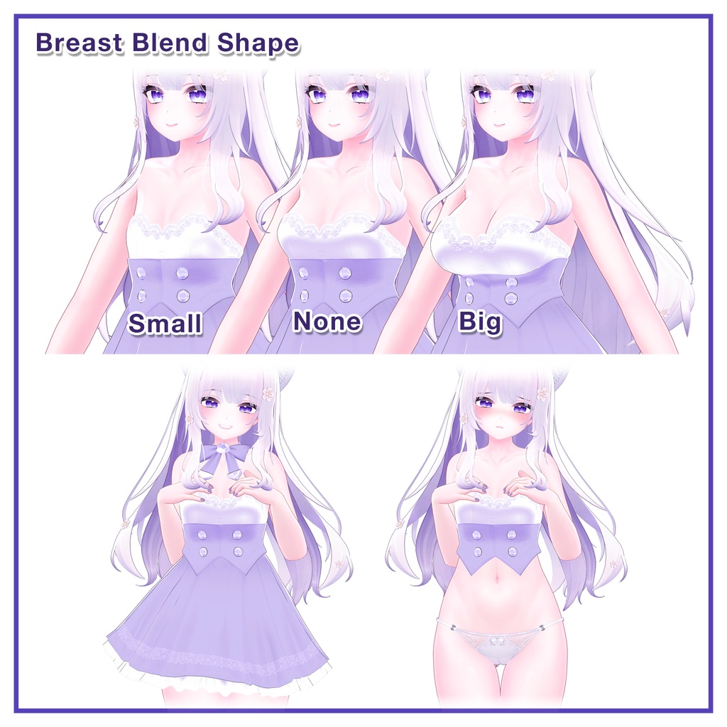 Sheer Blouse Ribbon Dress for Moe / シアーブラウス リボンワンピース 【萌用】 (C19)