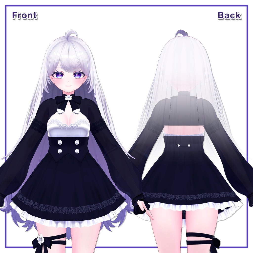 Sheer Blouse Ribbon Dress for Airi / シアーブラウス リボンワンピース 【愛莉用】 (C19)