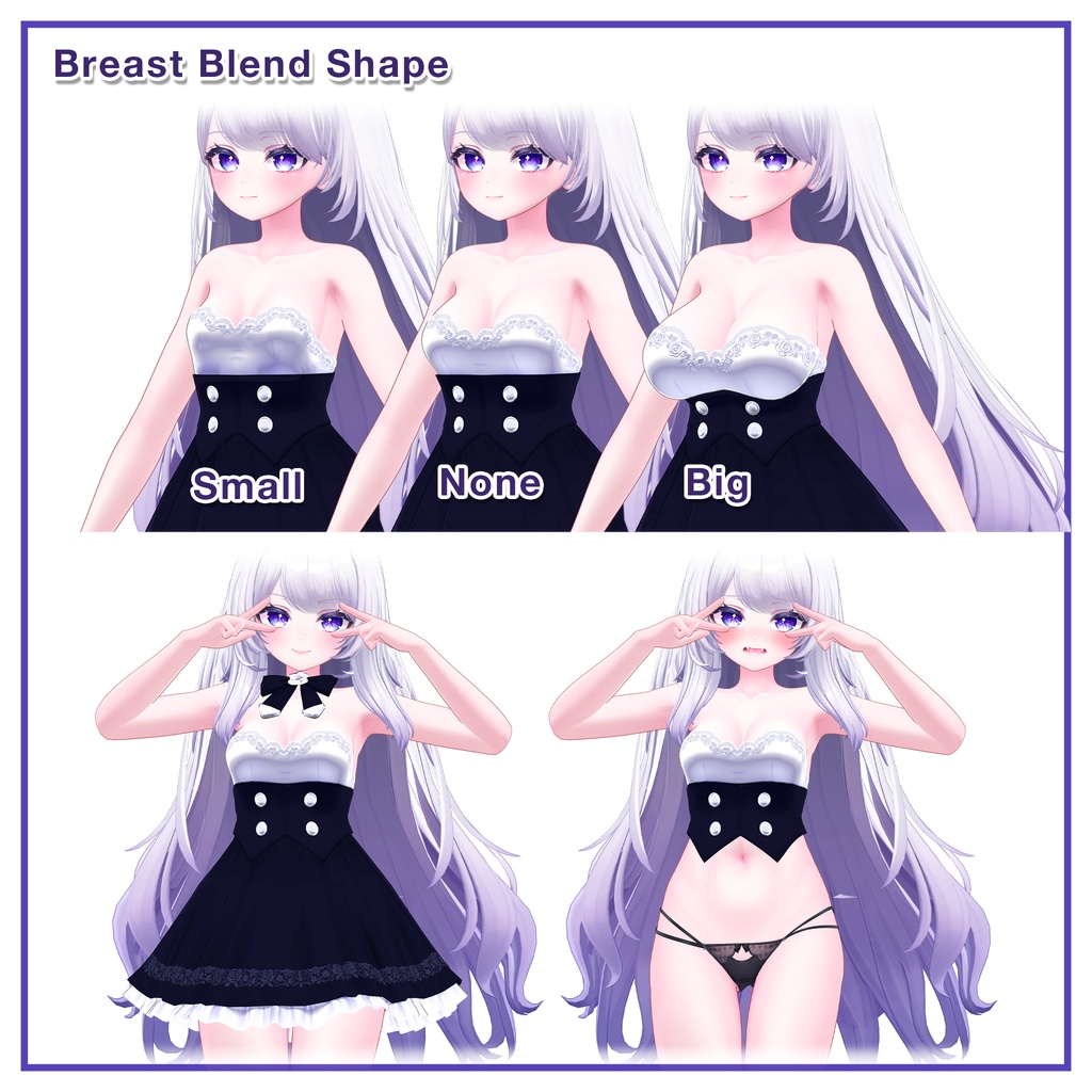 Sheer Blouse Ribbon Dress for Airi / シアーブラウス リボンワンピース 【愛莉用】 (C19)