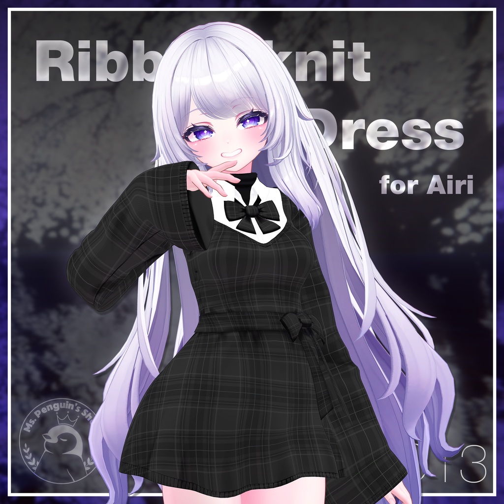 Ribbon knit dress for Airi / リボンニットワンピース【愛莉用】 (C13)