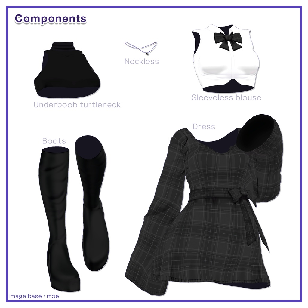 Ribbon knit dress for Airi / リボンニットワンピース【愛莉用】 (C13)