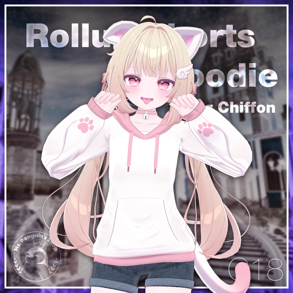 【9Avatars】Roll up Shorts & Hoodie / ロールアップショーツ&パーカー (C18)