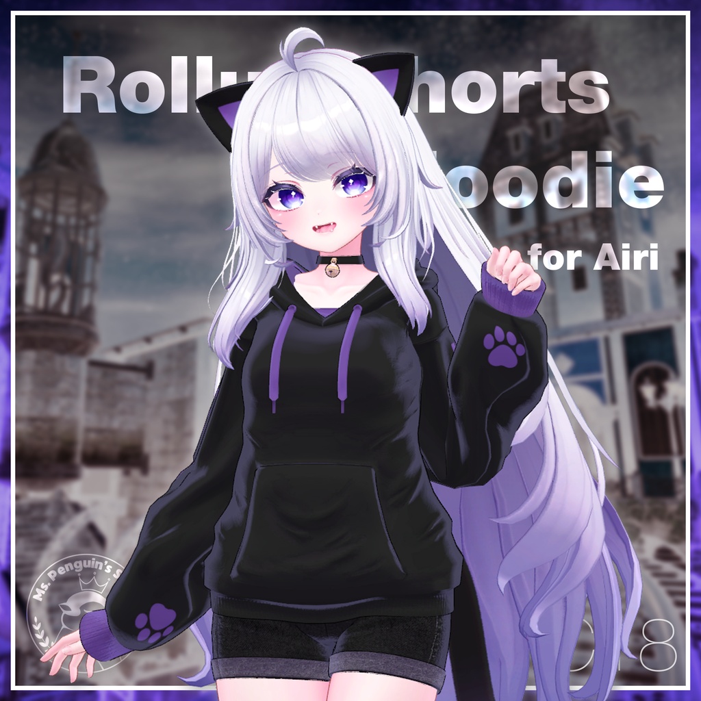 【9Avatars】Roll up Shorts & Hoodie / ロールアップショーツ&パーカー (C18)