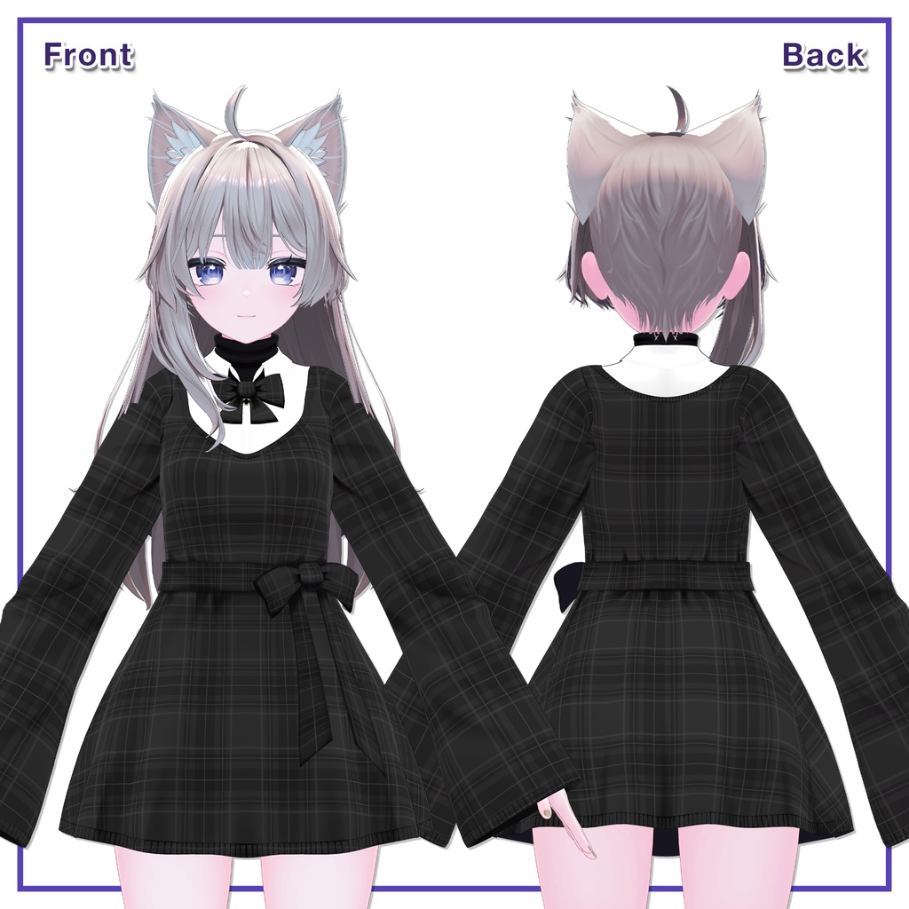 Ribbon knit dress for Shinano / リボンニットワンピース【しなの用】 (C13)