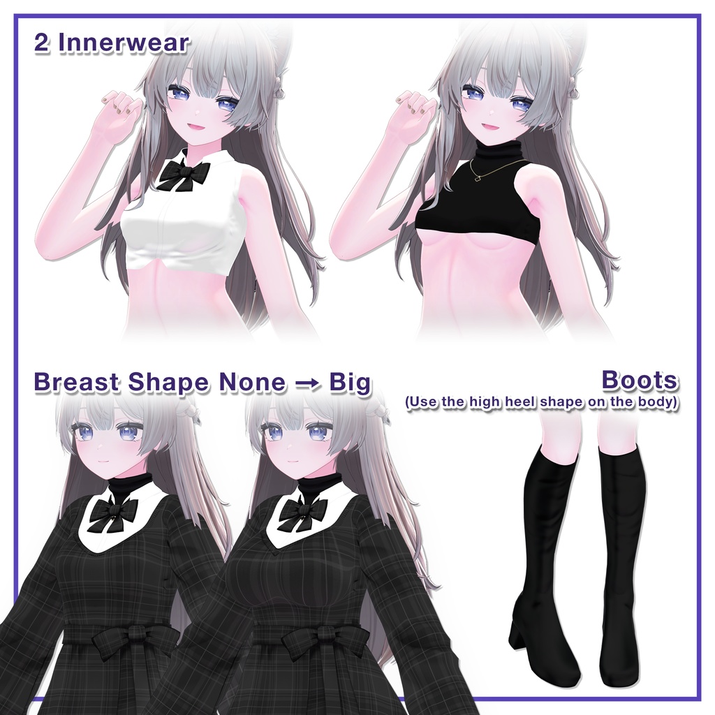 Ribbon knit dress for Shinano / リボンニットワンピース【しなの用】 (C13)