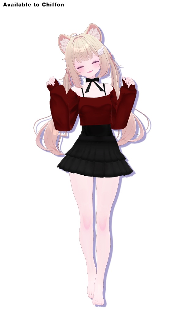 Offshoulder & Frillskirt for Lime,Chiffon / オフショルダー&フリルスカート【ライム用,シフォン用】 (C1) RE