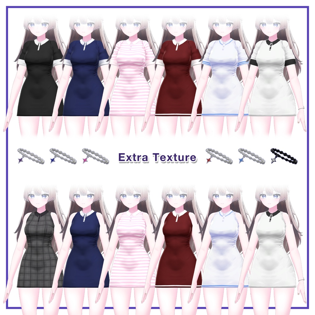 Short Sleeve Collar Dress for Shinano / 半袖襟ワンピース【しなの用】 (C15)