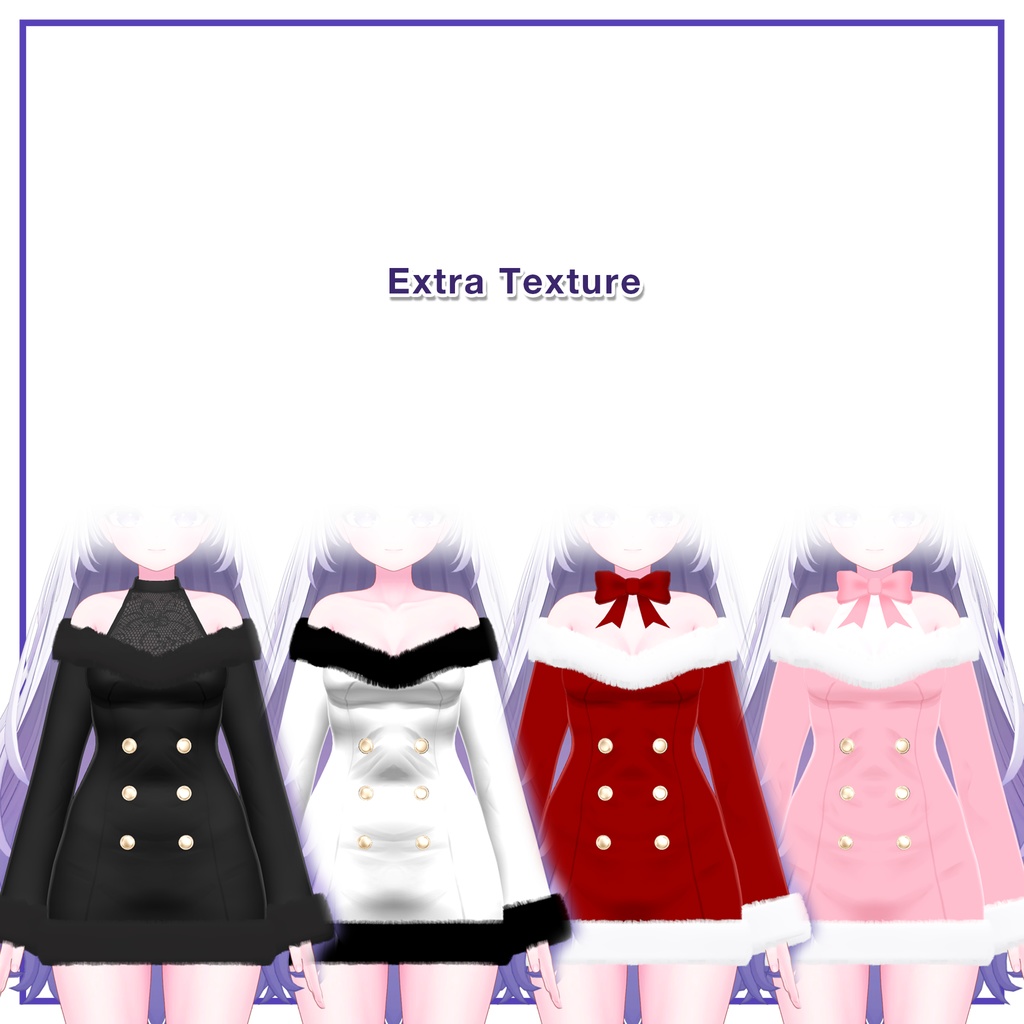 Winter Fur Dress for Airi / ウィンターファーワンピース【愛莉用】 (C6)