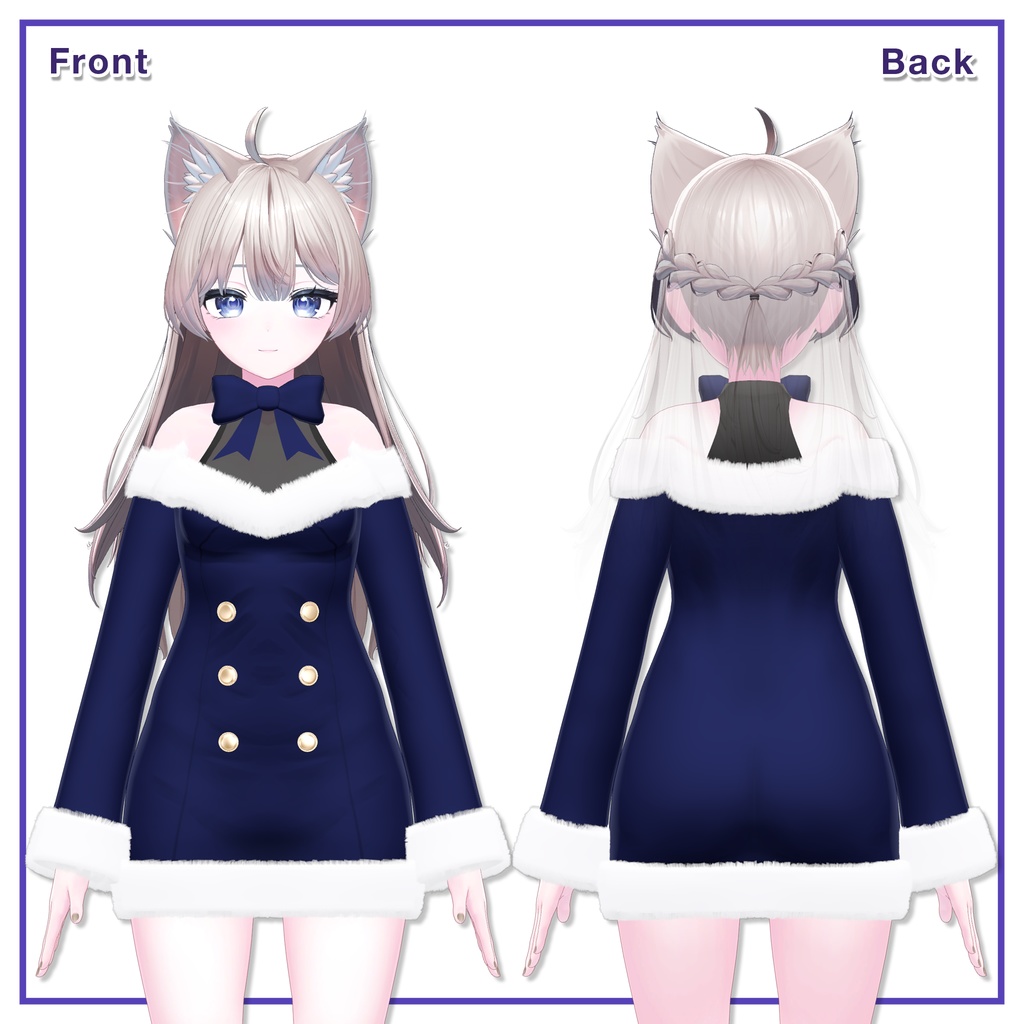Winter Fur Dress for Shinano / ウィンターファーワンピース【しなの用】 (C6)