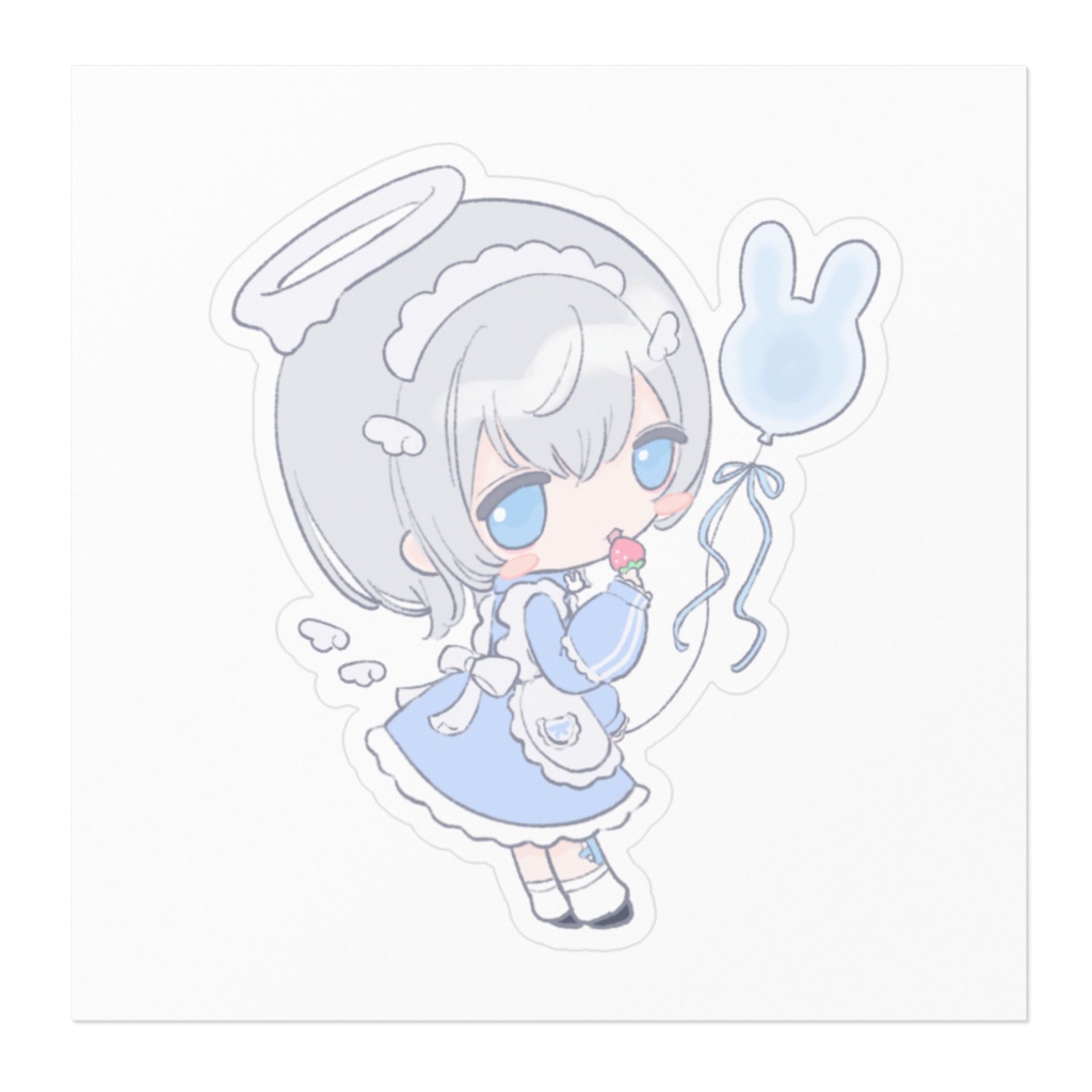 usachaミニキャラ ステッカー バルーンver.