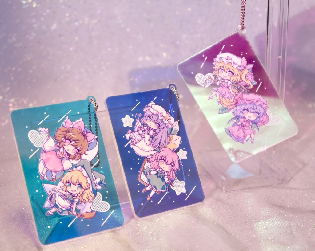 東方オーロラアクリルキーホルダー