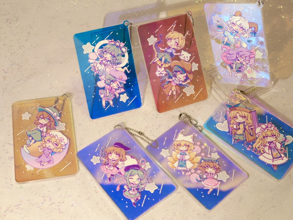 東方オーロラアクリルキーホルダー