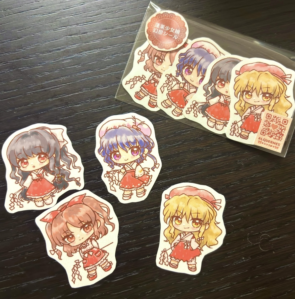 蓬莱少女繪幻想ミニシールセット