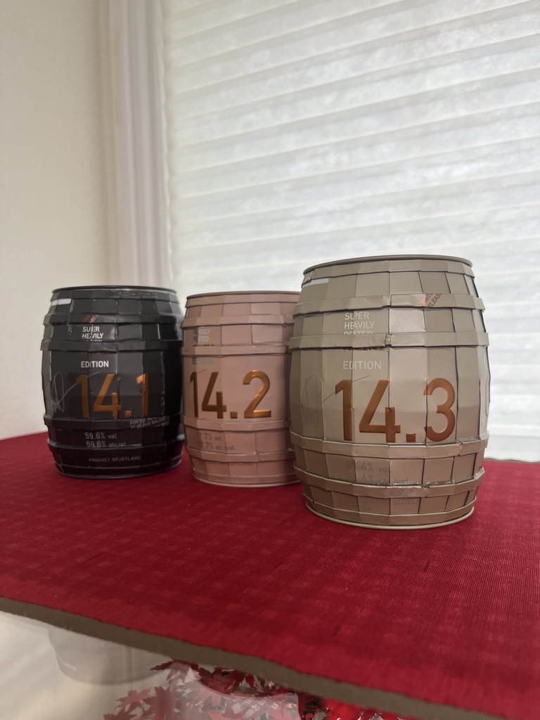 【無料配布】ウイスキー缶ミニ樽 型紙 bruichladdich(octomore缶用）｜Mini Barrel Template