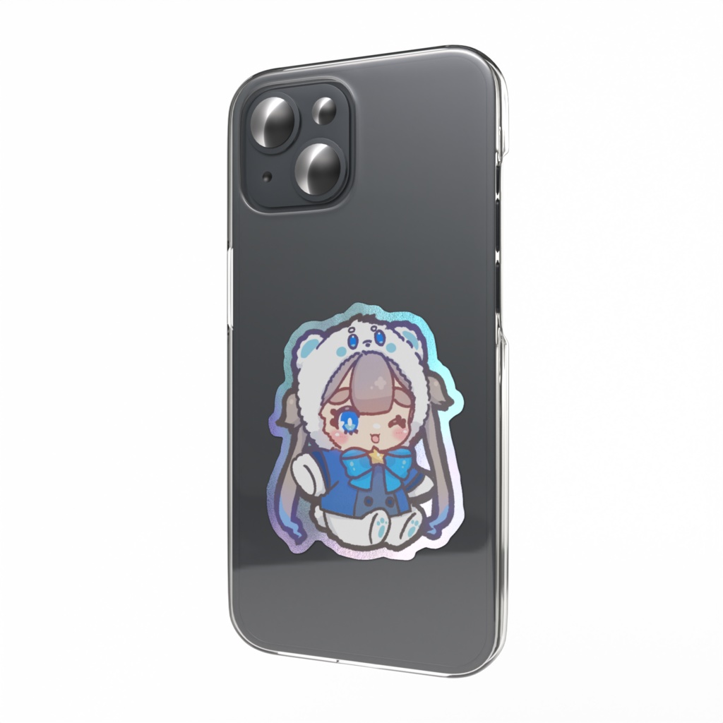 【新学期グッズ】着ぐるみろほあキラキラステッカー＜お座り＞