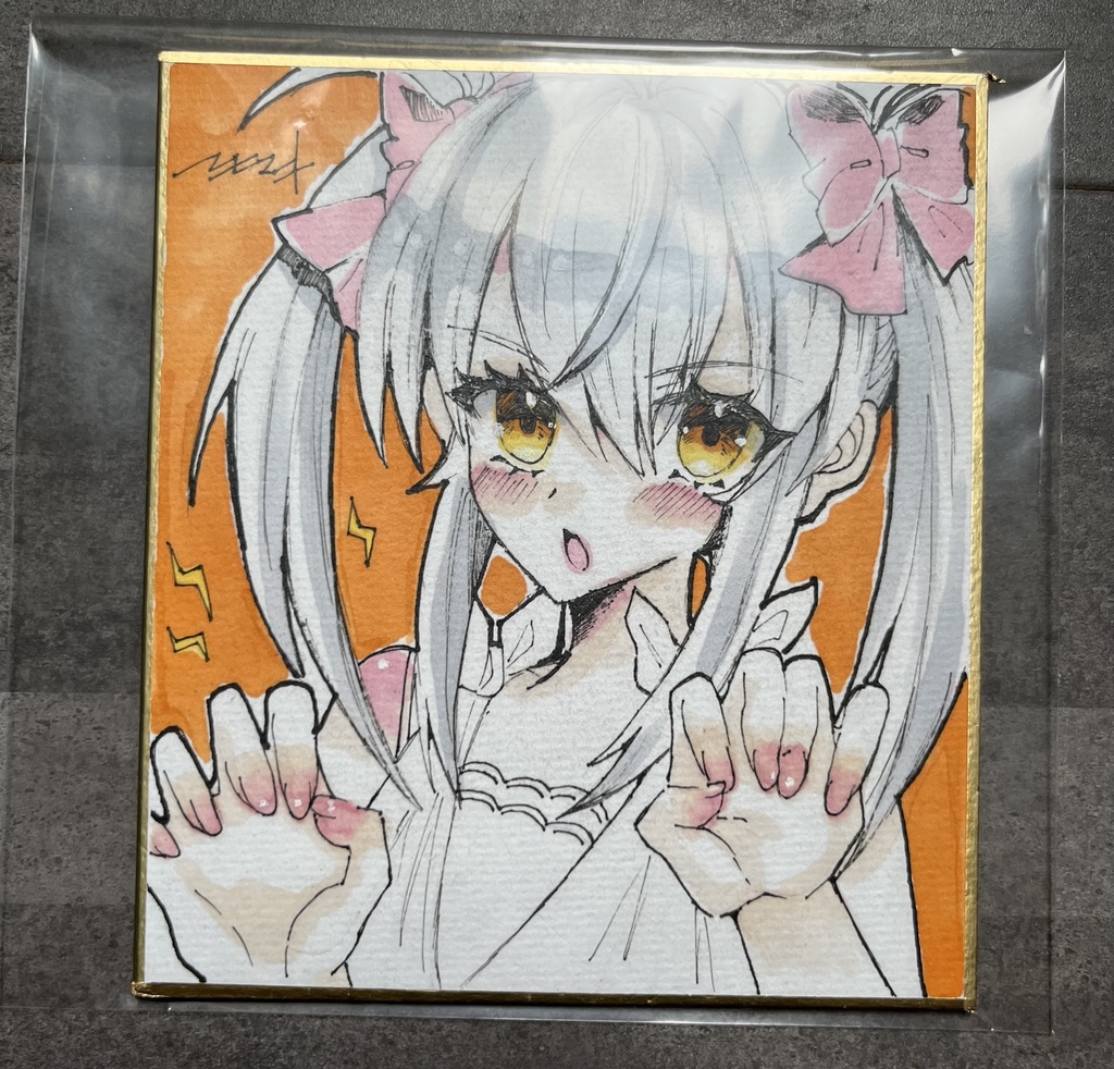 『ひまわりの泪』ヒカリ アナログ原画（直筆サイン入り）