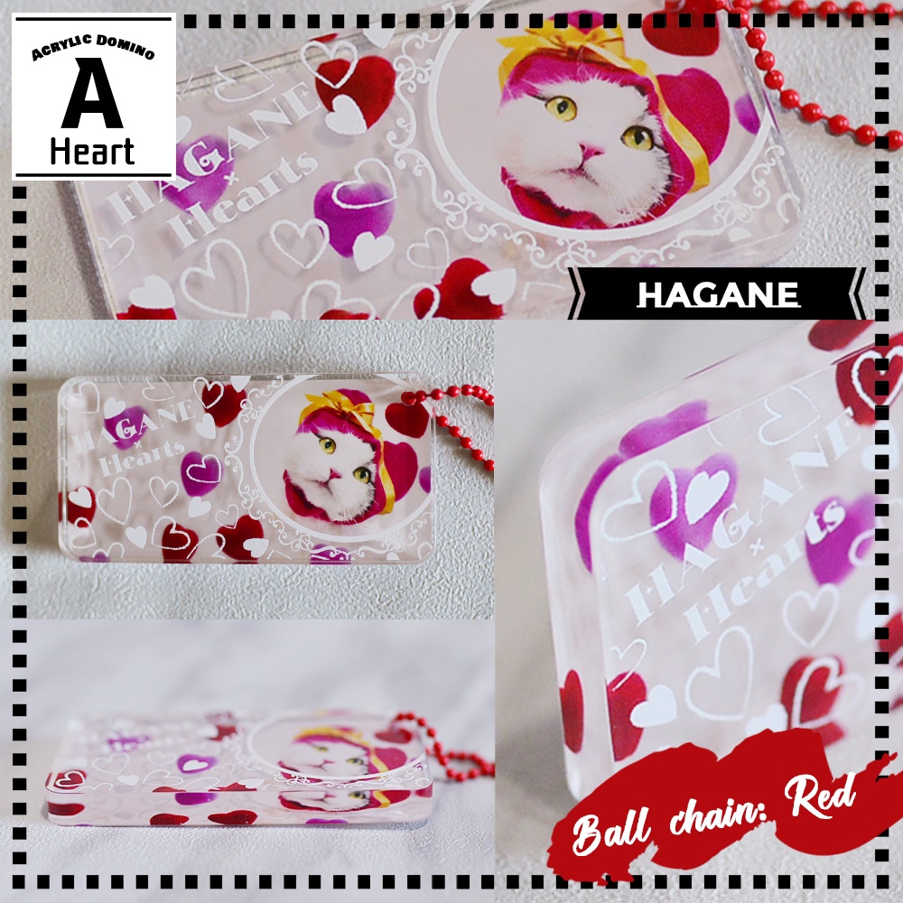 はがね&しろがねアクリルドミノ(ボールチェーン付き)