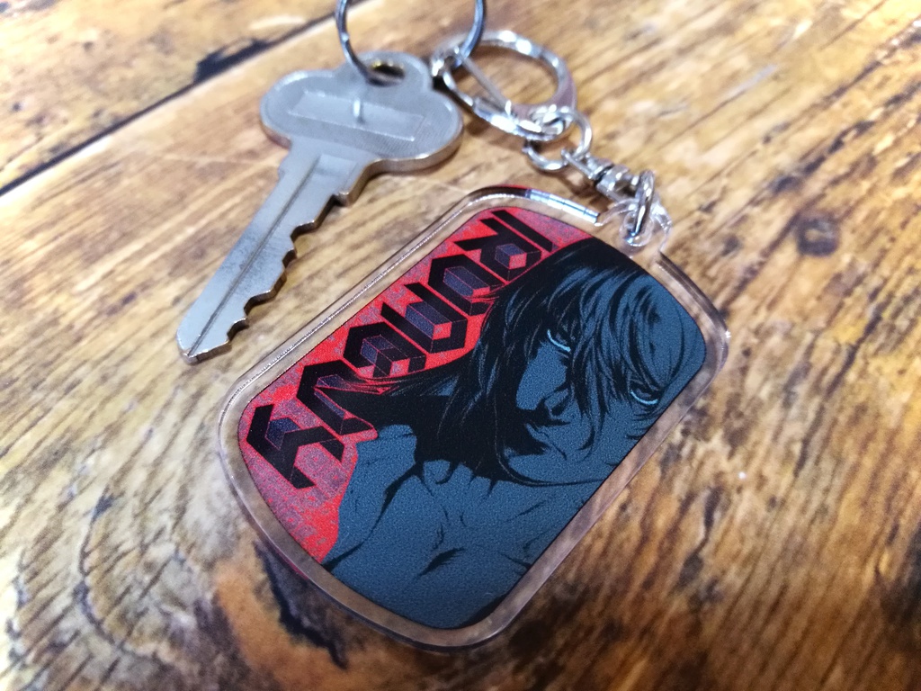 【キーホルダー】IRONBOY:アイアンボーイ/ドッグタグ型アクリルキーホルダー