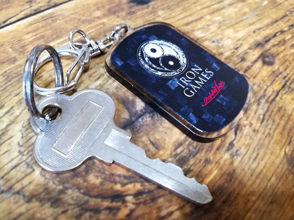 【キーホルダー】IRONBOY:アイアンボーイ/ドッグタグ型アクリルキーホルダー