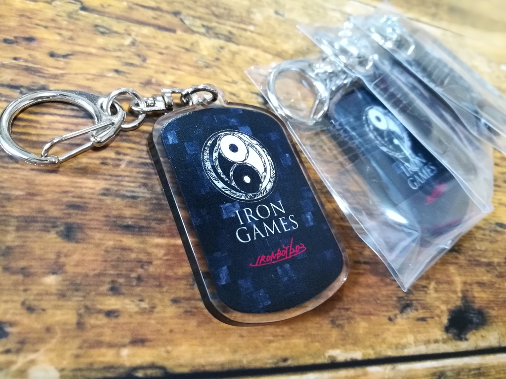 【キーホルダー】IRONBOY:アイアンボーイ/ドッグタグ型アクリルキーホルダー