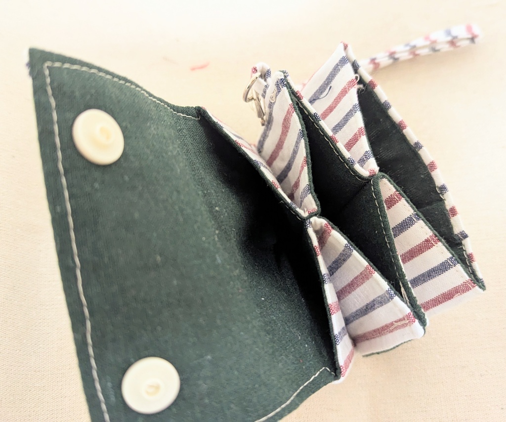 お裁縫歴3週間のオタクが作ったミニ財布
