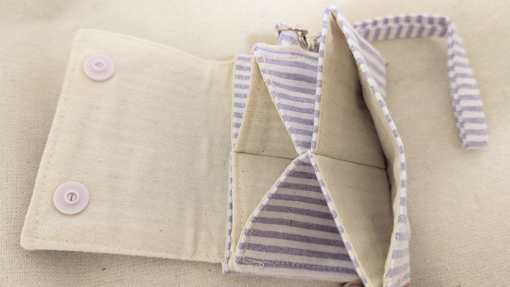 お裁縫歴3週間のオタクが作ったミニ財布