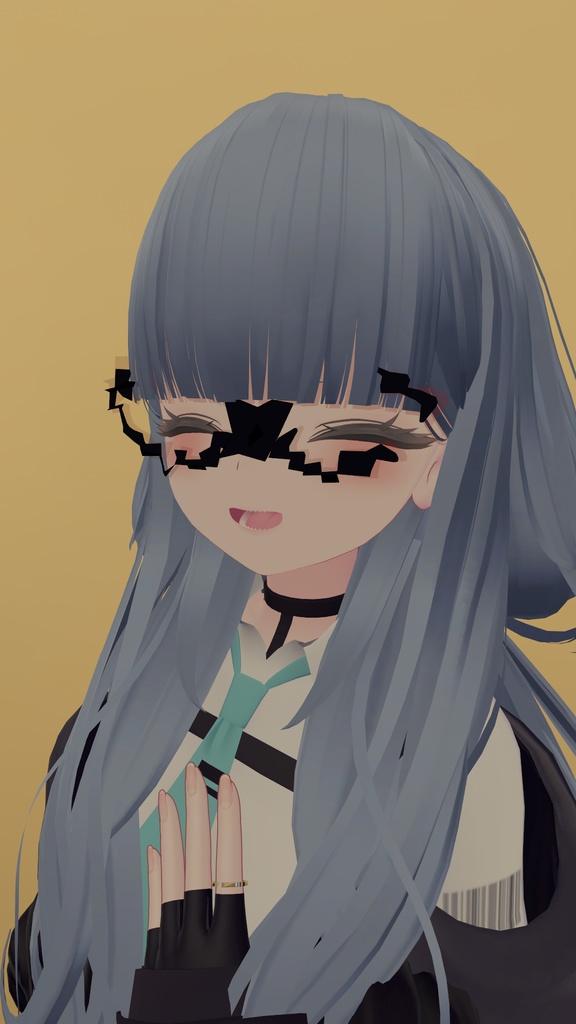 【VRChat】【眼鏡】8BIT風おしゃれメガネ