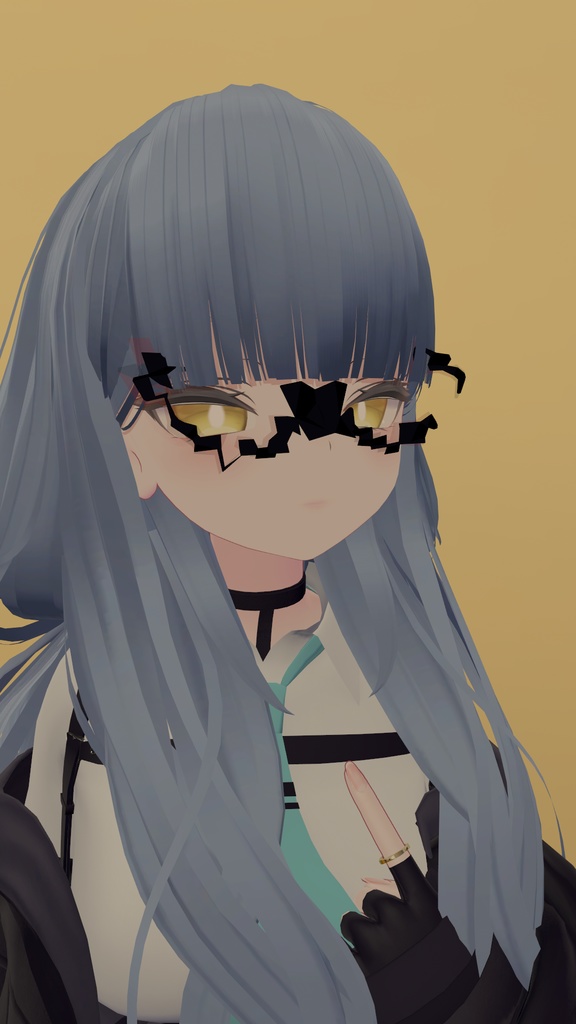 【VRChat】【眼鏡】8BIT風おしゃれメガネ