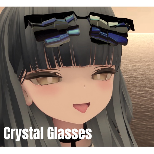 【VRChat】【眼鏡】クリスタルなメガネ