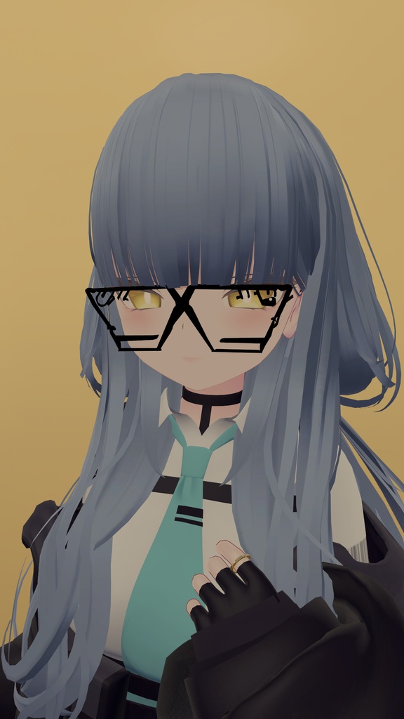 【VRChat】【眼鏡】まつ毛付き眼鏡