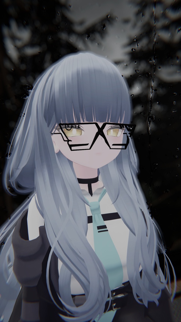 【VRChat】【眼鏡】まつ毛付き眼鏡