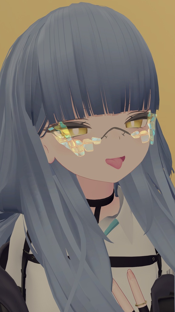 【VRChat】【眼鏡】マーメイドなメガネ